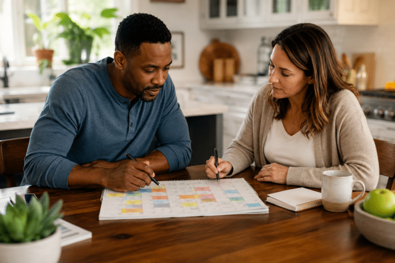 co parenting during summer break planning calendar discussion