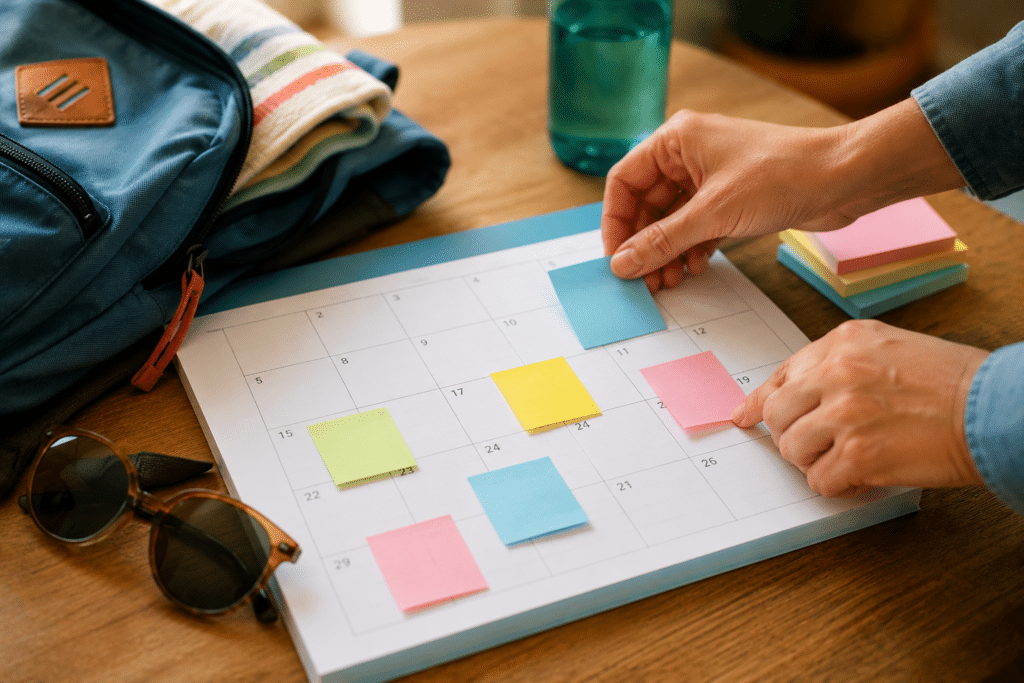 co parenting during summer break schedule organization with calendar