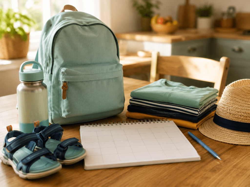 co parenting during summer break child transition planning items