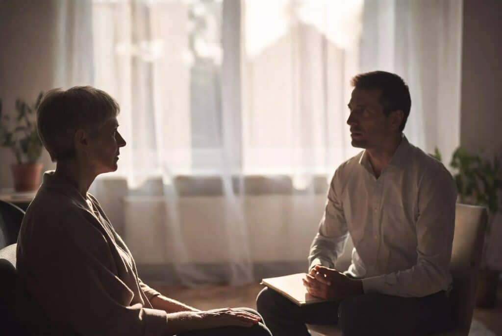 grief and loss therapy support session